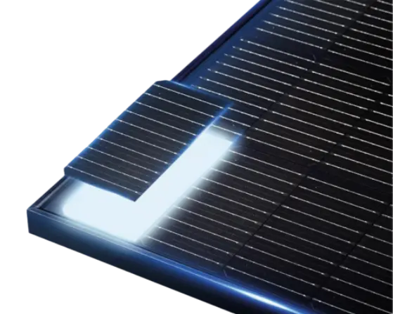 Visuel d'un panneau solaire avec technologie bifaciale
